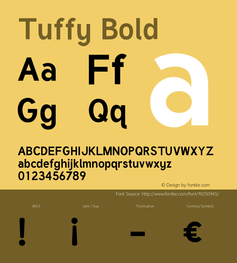 Tuffy Bold Version 001.100图片样张