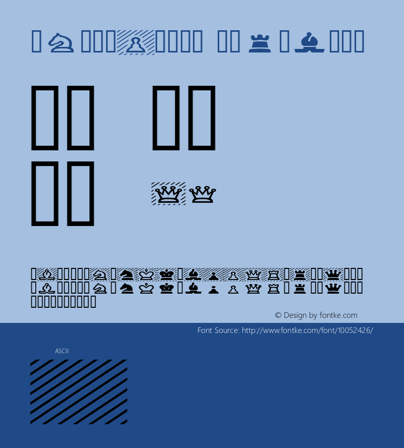 ChessPiece Extended Altsys Fontographer 4.0.3 22.05.1994图片样张