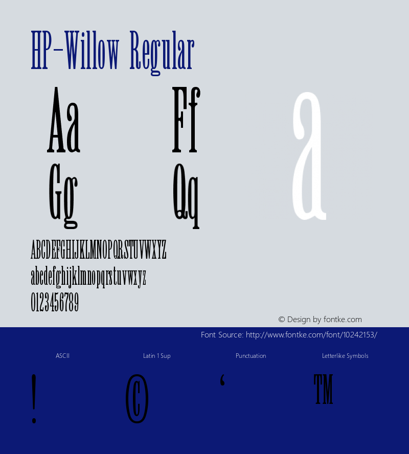 HP-Willow Regular 2图片样张