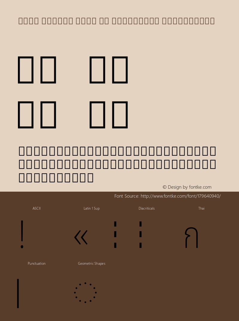 Noto Looped Thai UI Condensed ExtraLight Version 1.00; ttfautohint (v1.8.2) -l 8 -r 50 -G 200 -x 14 -D thai -f none -a qsq -X 