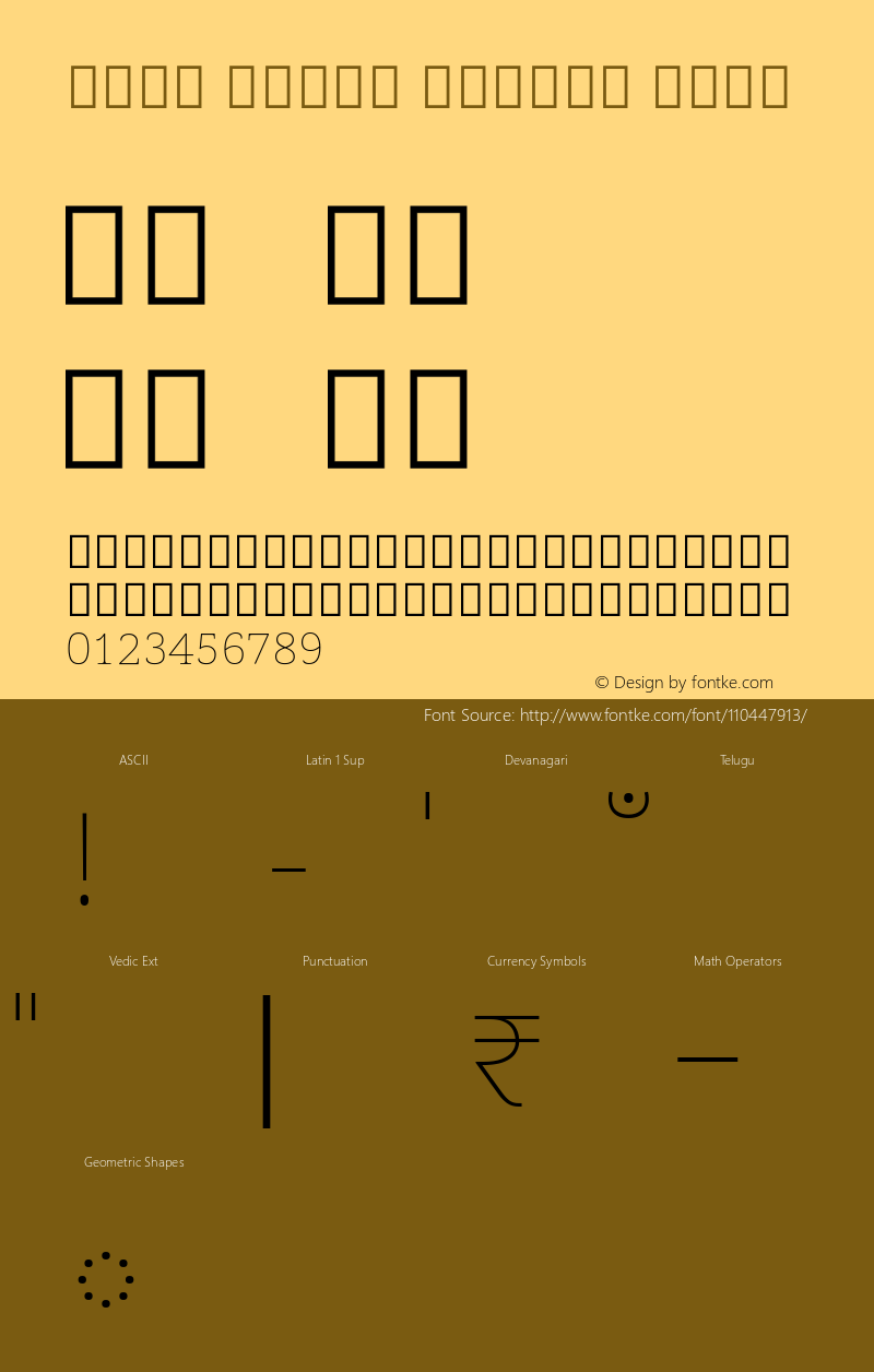 Noto Serif Telugu Thin Version 2.001; ttfautohint (v1.8.3) -l 8 -r 50 -G 200 -x 14 -D telu -f none -a qsq -X 