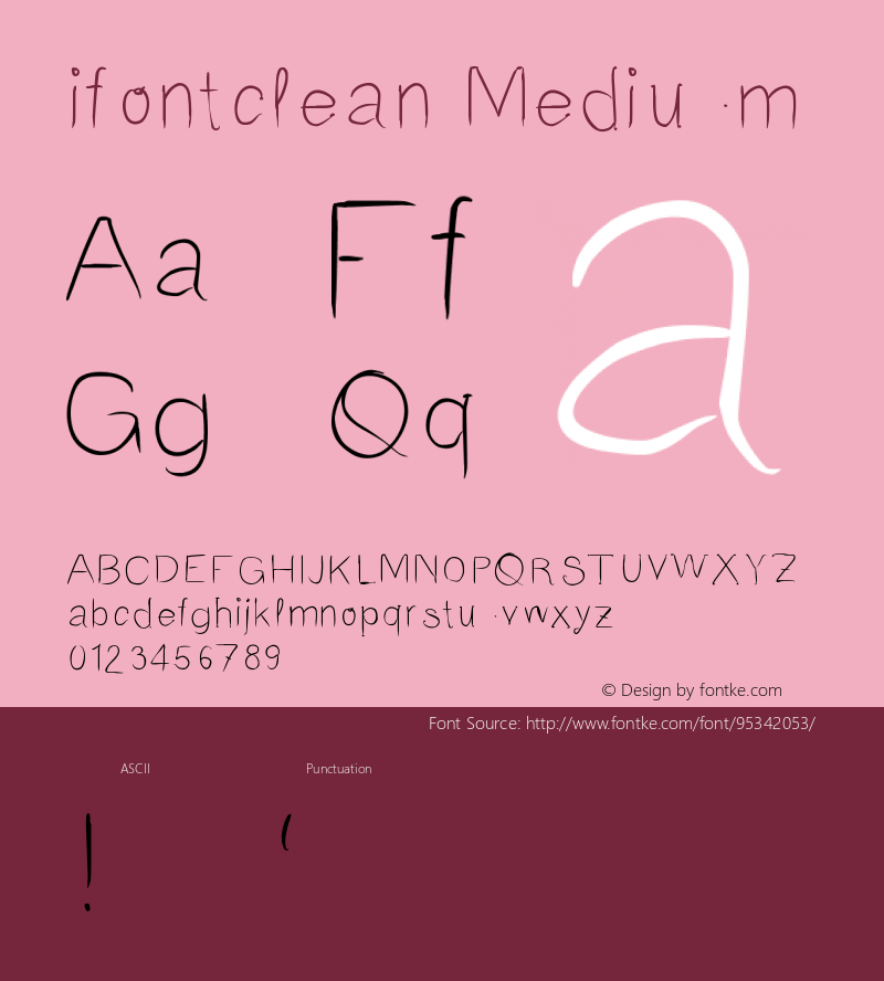 ifontclean Version 001.000图片样张