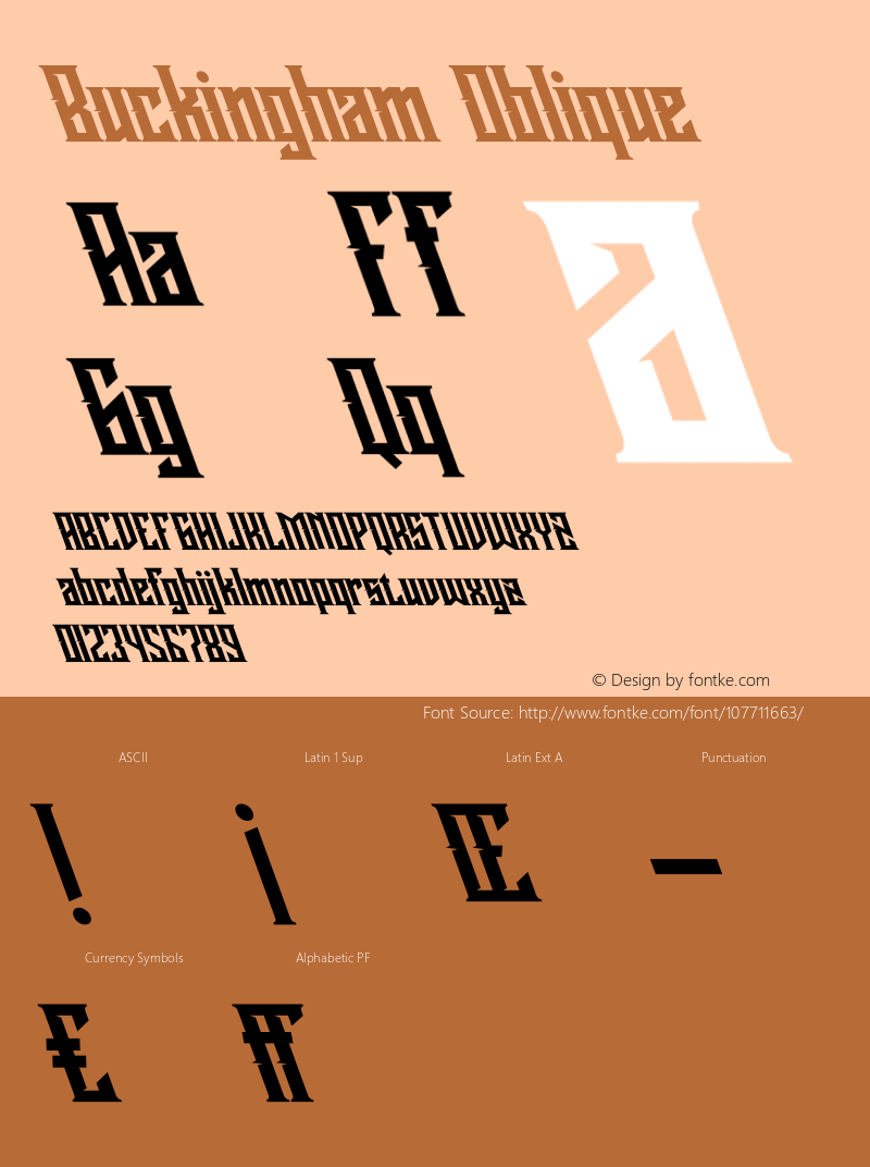 Buckingham Oblique Version 1.00;October 31, 2020;FontCreator 12.0.0.2563 64-bit图片样张