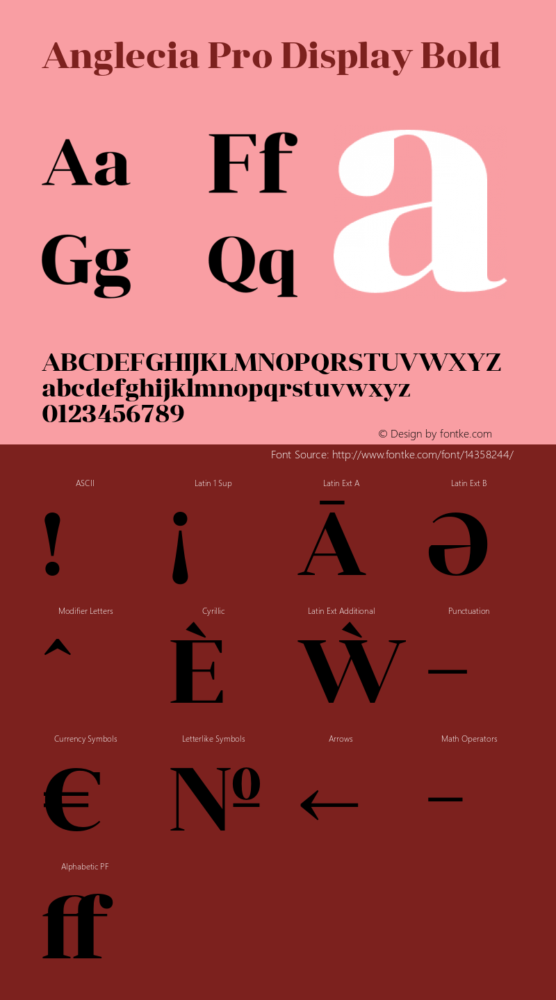 Anglecia Pro Display Bold Version 001.000;com.myfonts.konstantynov.anglecia-pro.display-bold.wfkit2.47Mg图片样张