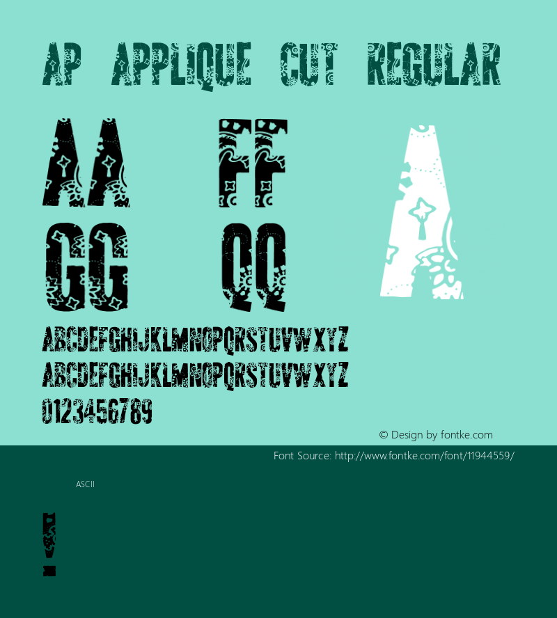 AP Applique Cut Regular Version 1.000 2010 initial release图片样张