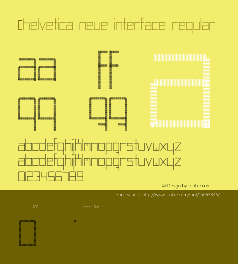 .Helvetica Neue Interface Regular 10.0d35e1图片样张