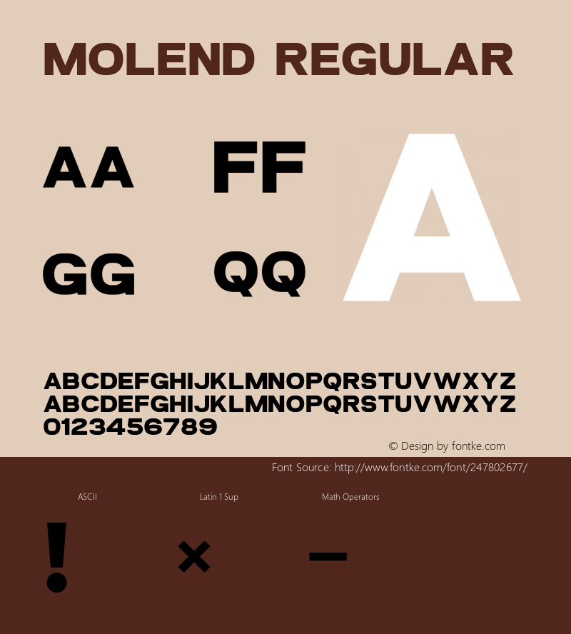 Molend-Regular Version 1.000图片样张