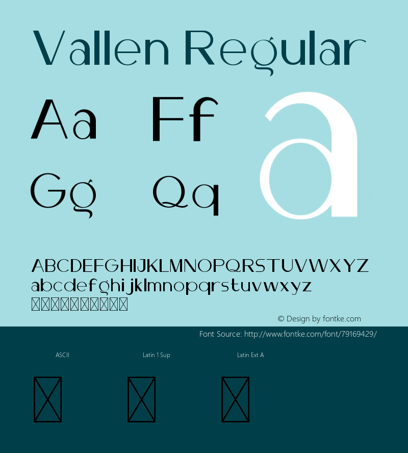 Vallen Version 1.008;Fontself Maker 3.5.1图片样张