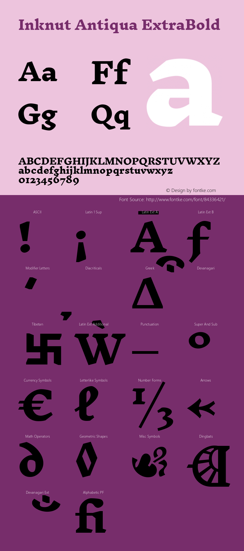 Inknut Antiqua ExtraBold Version 1.003; ttfautohint (v1.8.2) -l 8 -r 50 -G 200 -x 14 -D latn -f none -a qsq -W -X 