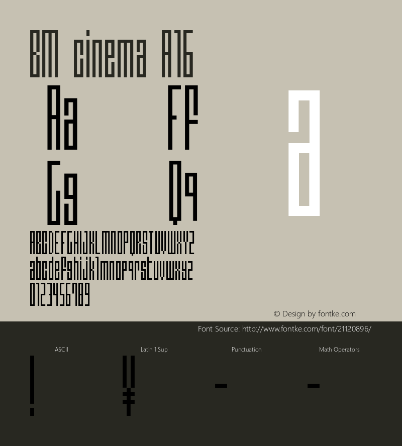 BM cinema A16 Macromedia Fontographer 4.1J 01.2.8图片样张