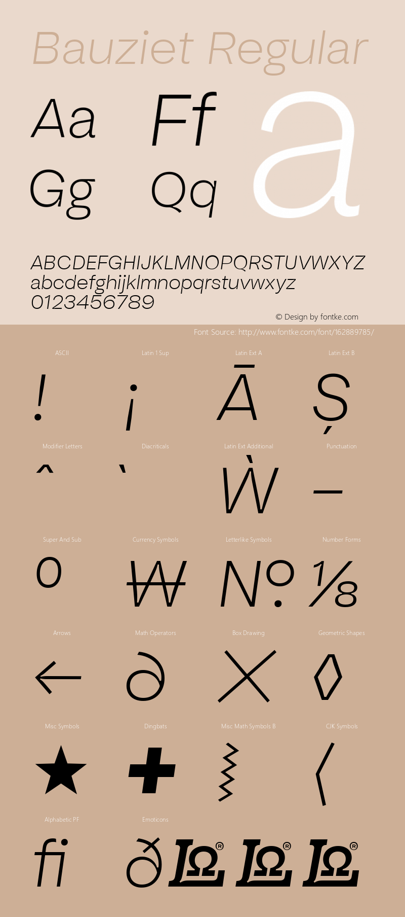 Bauziet Norm Light Italic Version 1.00图片样张