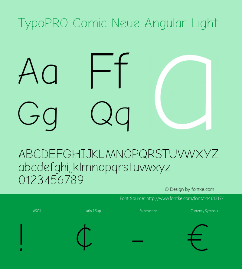 TypoPRO Comic Neue Angular Light Version 1.000图片样张