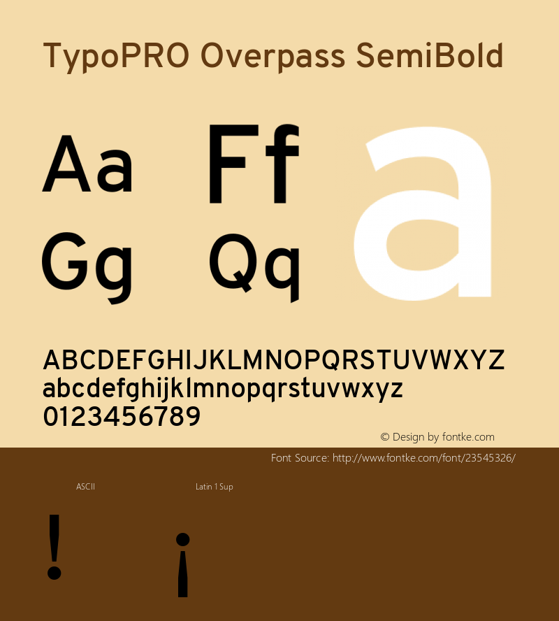TypoPRO Overpass Light Version 3.000;DELV;Overpass图片样张