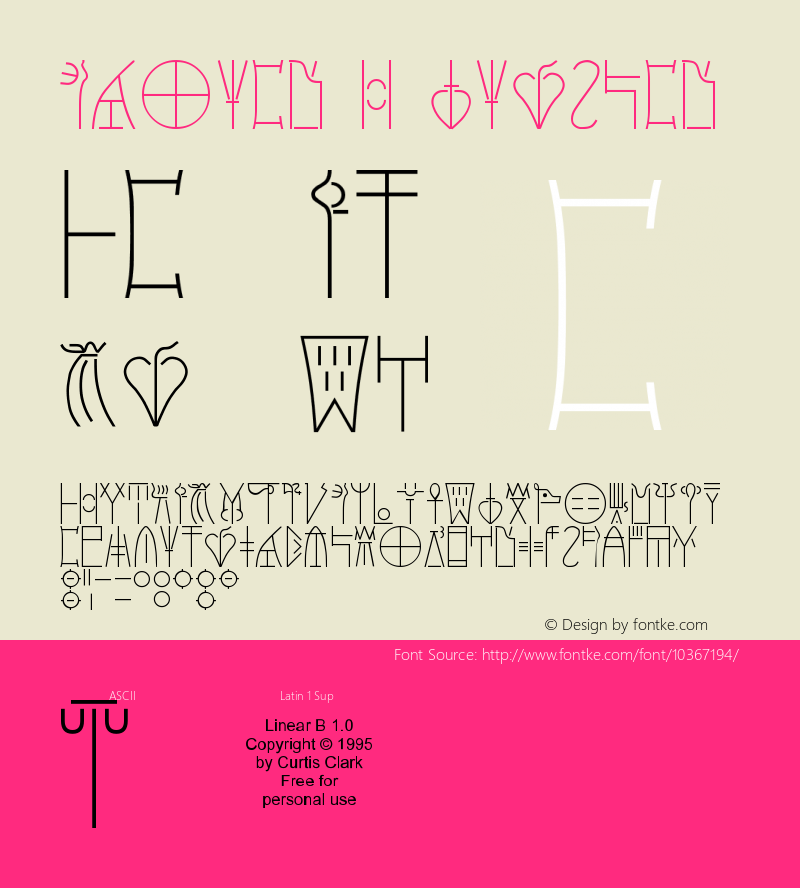 Linear B Regular 1.0图片样张