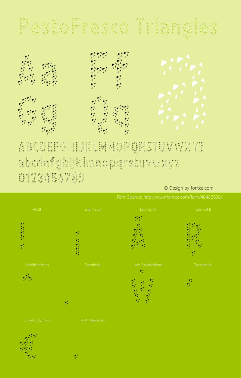 PestoFresco Triangles Version 1.000;PS 001.000;hotconv 1.0.88;makeotf.lib2.5.64775图片样张