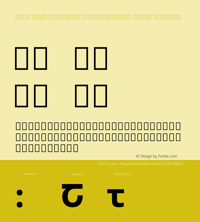 Noto Sans Georgian SemiCondensed Black Regular 1.000图片样张