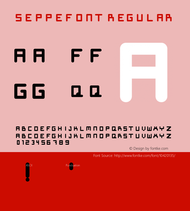 SeppeFont Regular Version 1.0图片样张