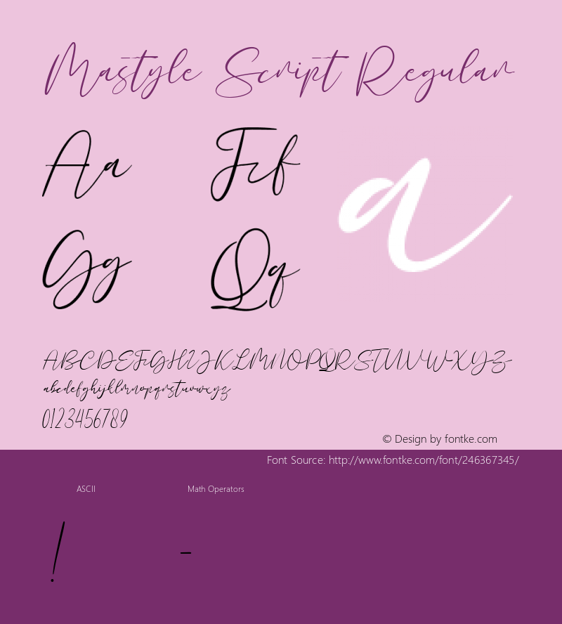 Mastyle Script Version 1.000图片样张