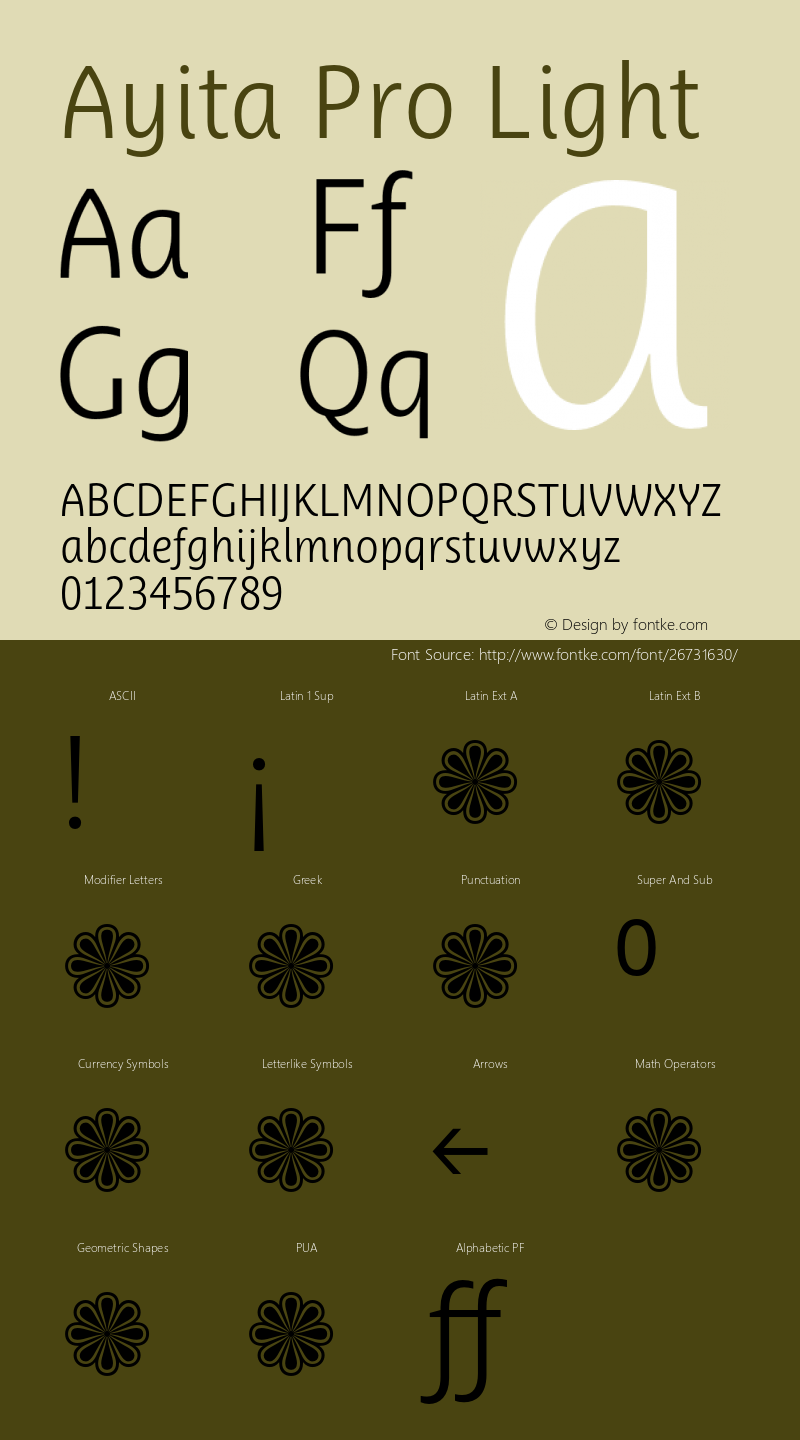 AyitaProLight Version 1.0图片样张