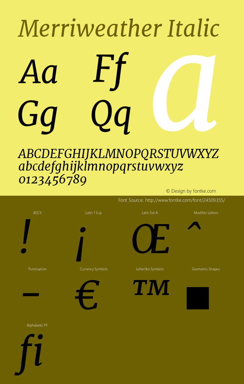 Merriweather Italic Version 1.584; ttfautohint (v1.5) -l 6 -r 36 -G 0 -x 10 -H 350 -D latn -f cyrl -w 