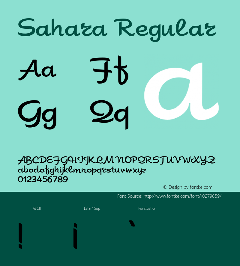 Sahara Regular Unknown图片样张