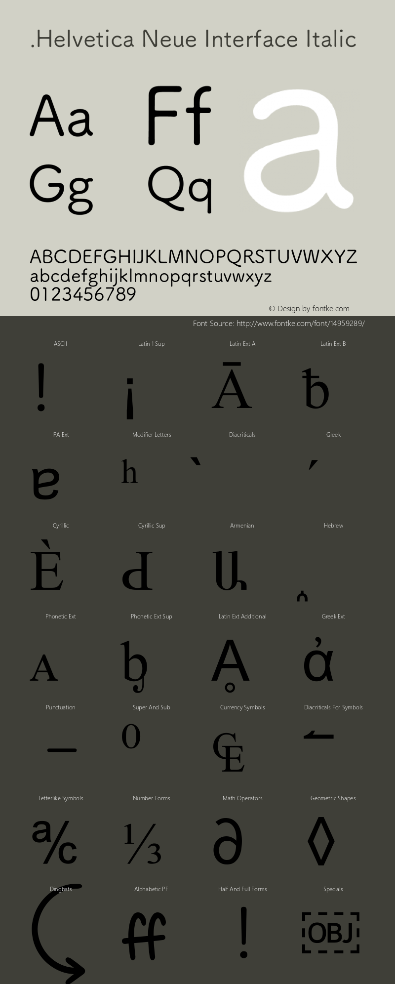 .Helvetica Neue Interface Italic 10.0d35e1图片样张