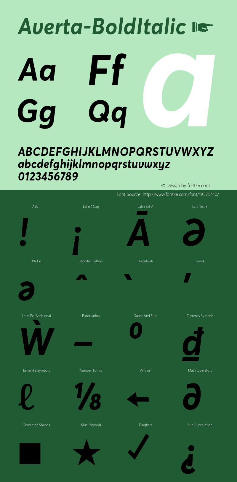 ☞Averta Bold Italic Version 1.002;PS 001.002;hotconv 1.0.70;makeotf.lib2.5.58329;com.myfonts.easy.intelligent-foundry.averta .bold-italic.wfkit2.version.4qmF图片样张