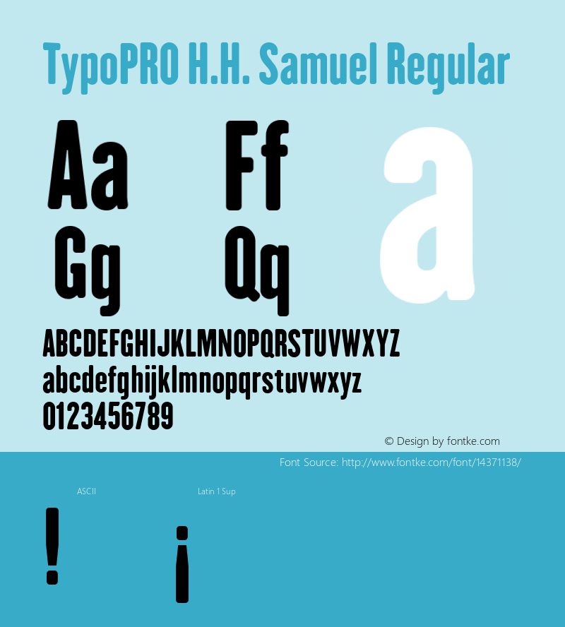 TypoPRO H.H. Samuel Regular Version 1.009图片样张