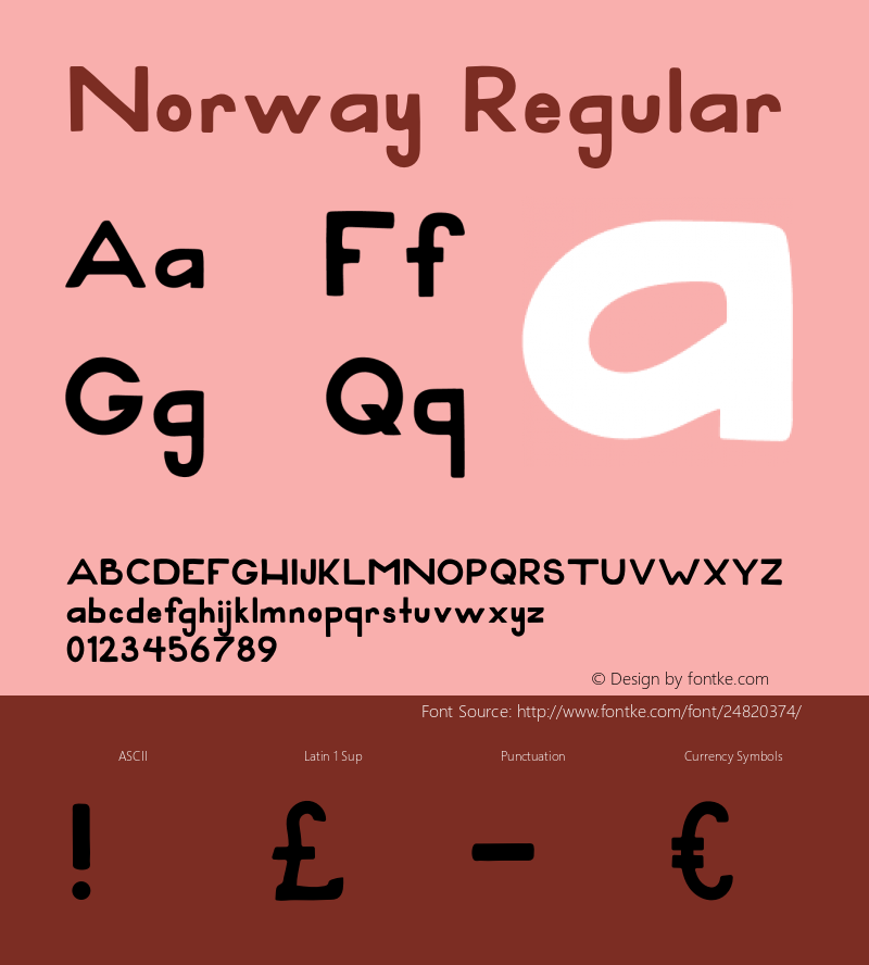 Norway Version 1.002;Fontself Maker 2.1.2图片样张