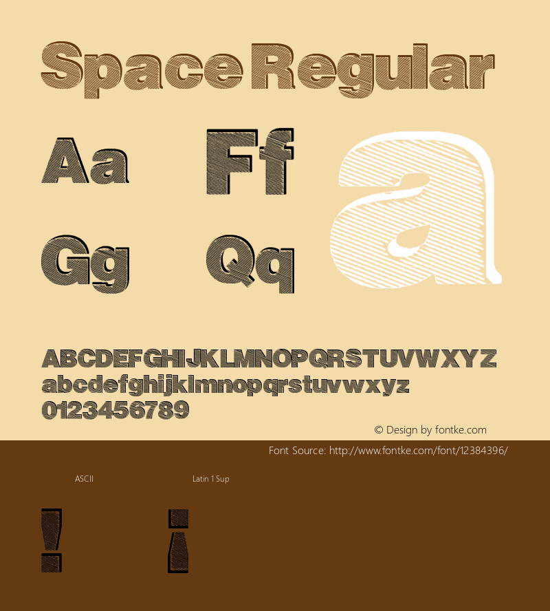 Space Regular Version 1.00 September 19, 2015, initial release图片样张