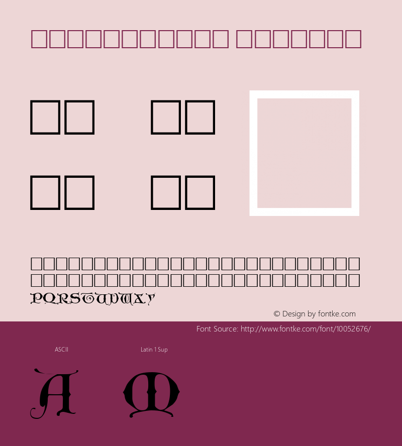 UncioGothic Regular Altsys Metamorphosis:2.1.1904图片样张