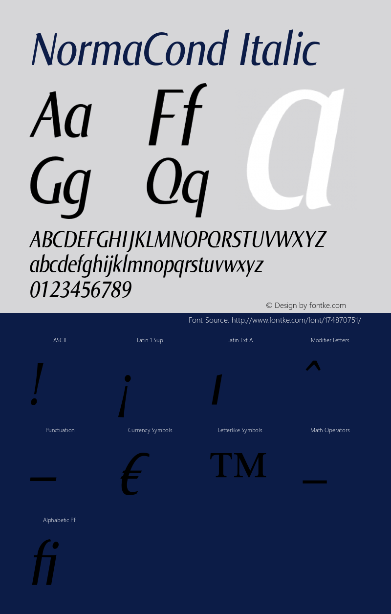 NormaCond-Italic 005.000图片样张