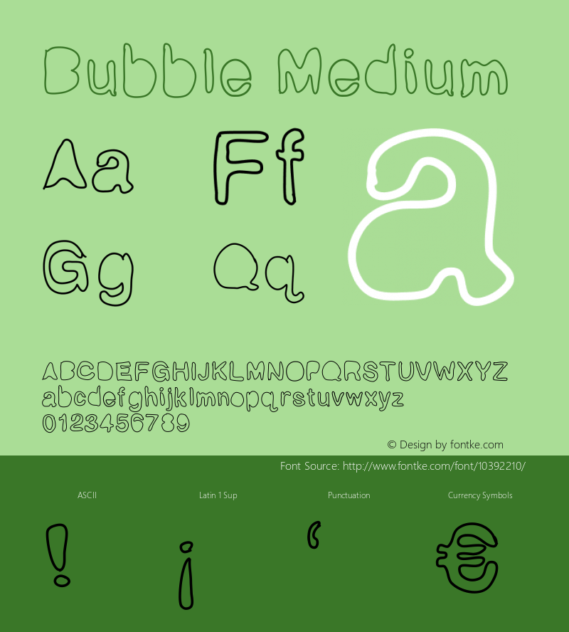 Bubble Medium Version 001.000图片样张