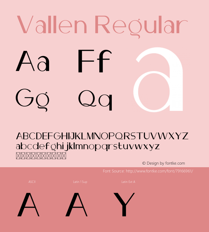 Vallen Version 1.008;Fontself Maker 3.5.1图片样张