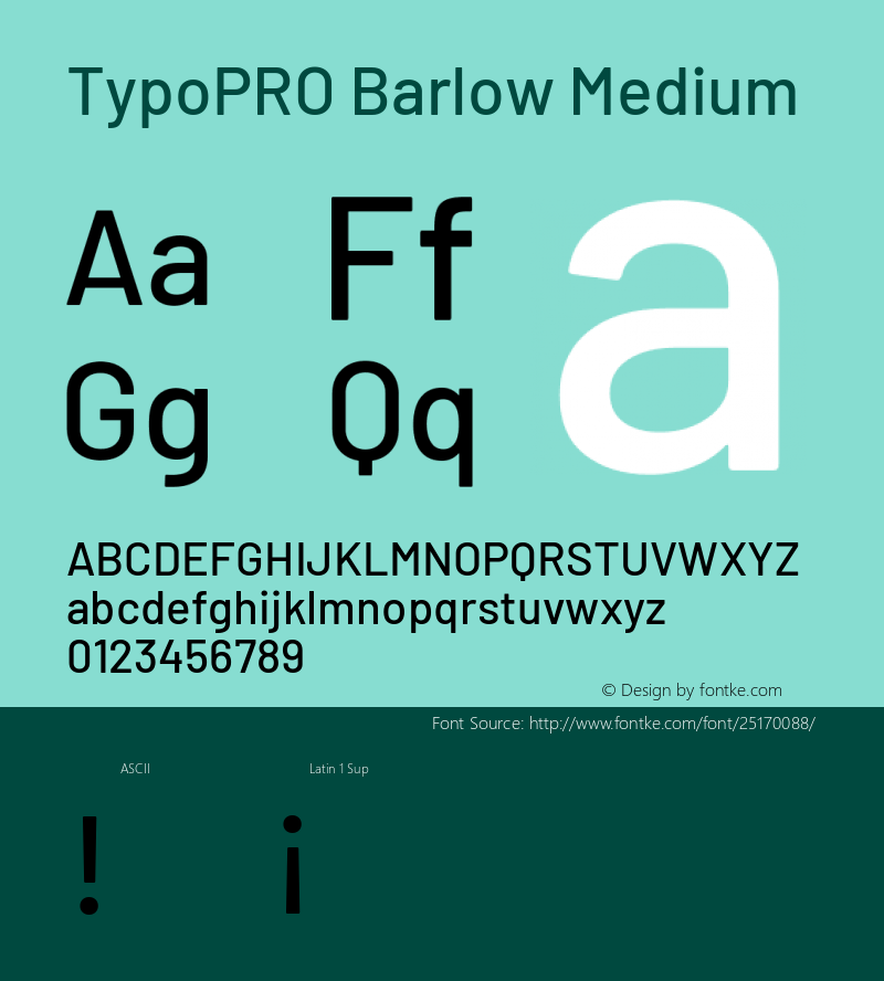 TypoPRO Barlow Medium Version 1.301图片样张