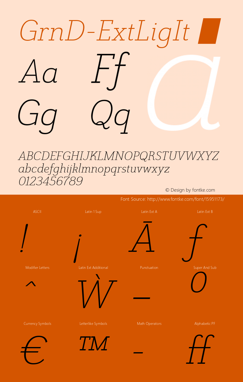 GrnD-ExtLigIt ☞ Version 1.000;com.myfonts.easy.insigne.grenale-slab.ext-light-italic.wfkit2.version.4vgP图片样张