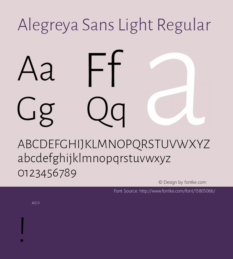 Alegreya Sans Light Regular Version 1.000;PS 001.000;hotconv 1.0.70;makeotf.lib2.5.58329 DEVELOPMENT; ttfautohint (v1.4.1)图片样张