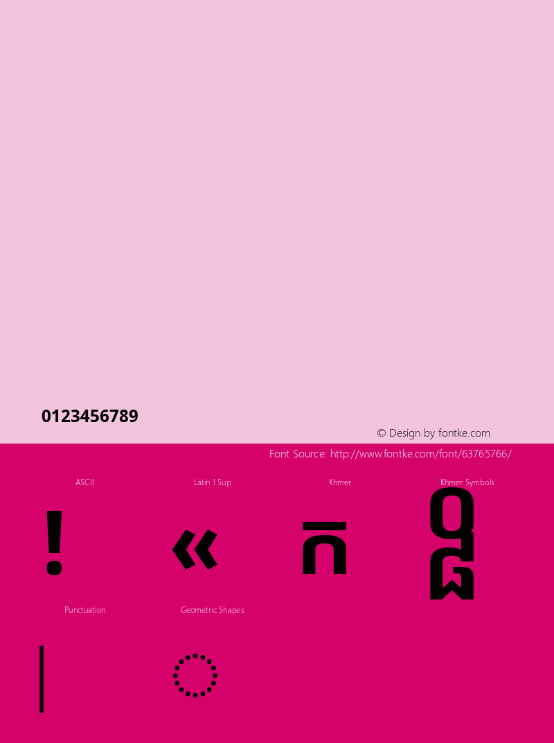 Noto Sans Khmer Bold Version 1.01图片样张