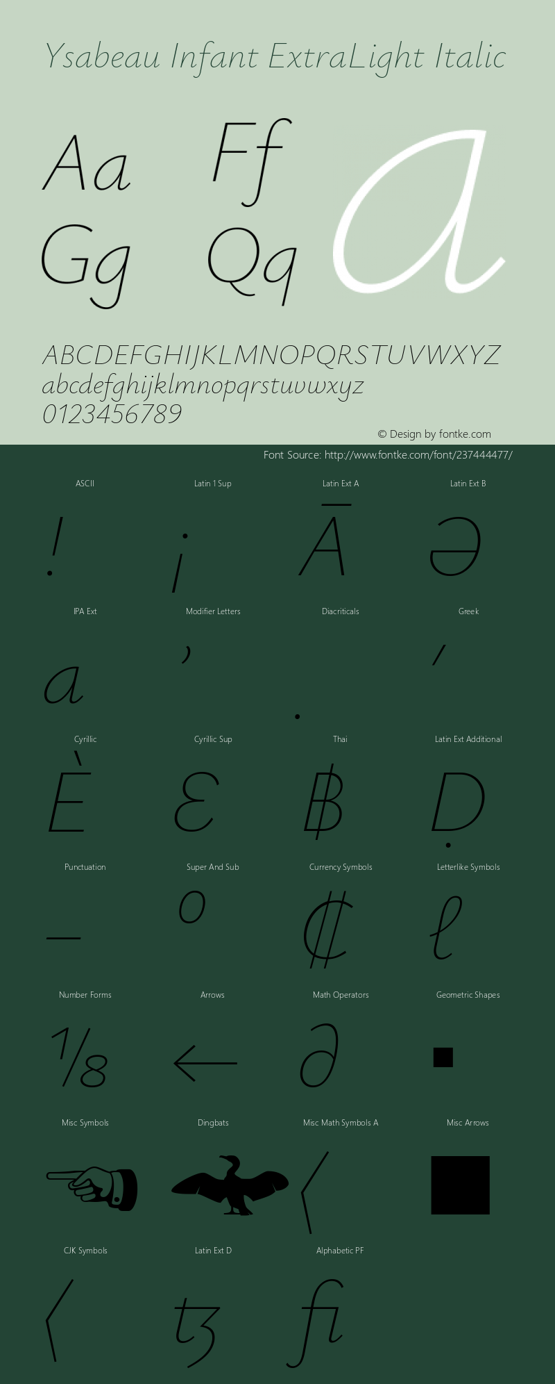 Ysabeau Infant ExtraLight Italic Version 1.003图片样张