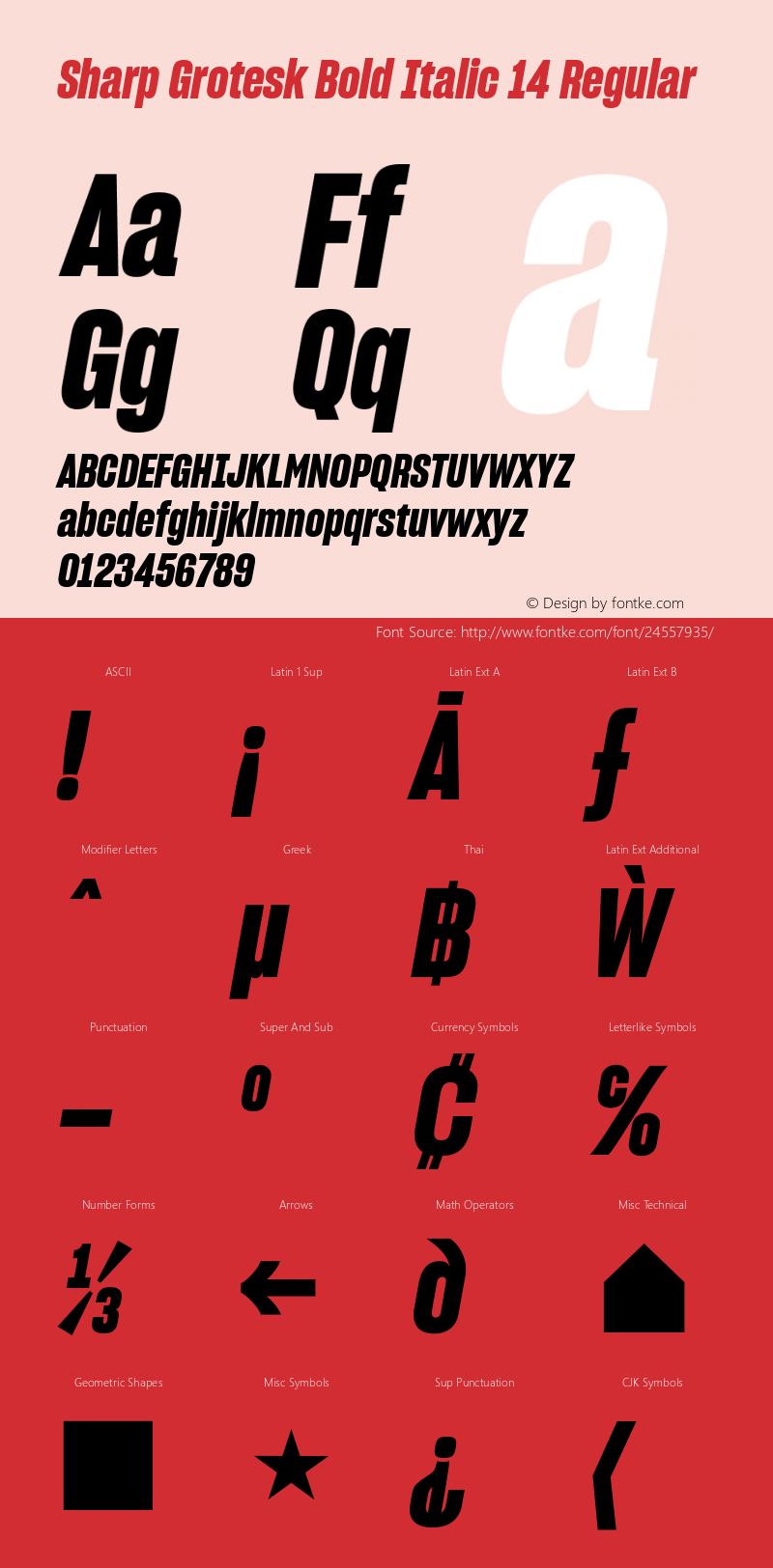 Sharp Grotesk Bold Italic 14 Regular Version 1.001;PS 1.000;hotconv 16.6.51;makeotf.lib2.5.65220图片样张