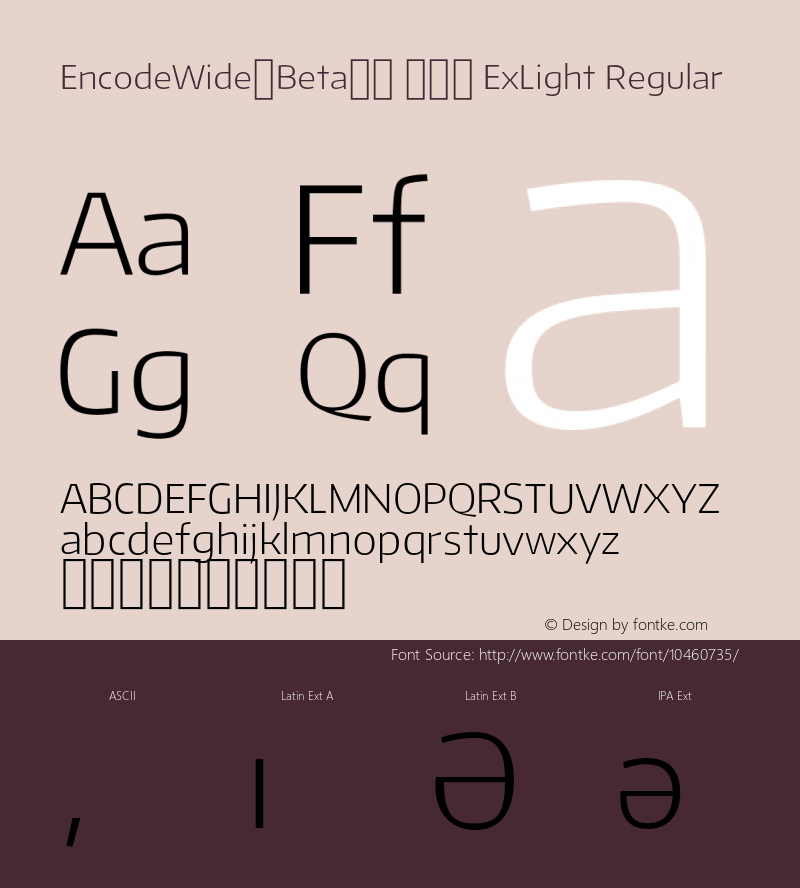 EncodeWide-Beta34 200 ExLight Regular Version 1.001;PS 001.001;hotconv 1.0.70;makeotf.lib2.5.58329 DEVELOPMENT图片样张