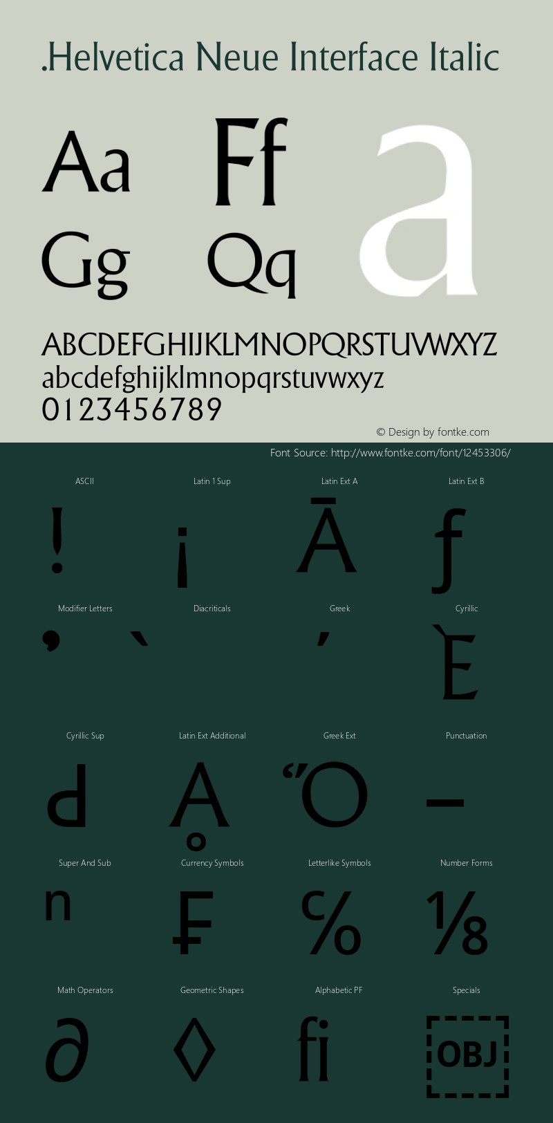 .Helvetica Neue Interface Italic 10.0d35e1图片样张