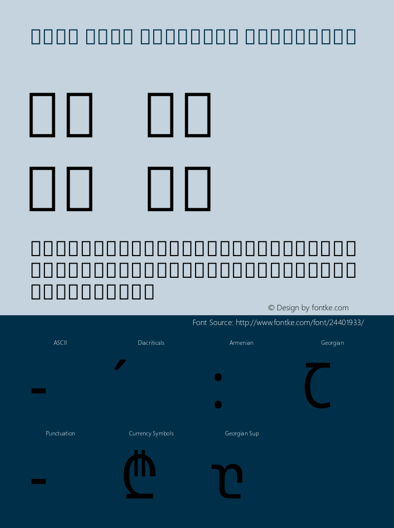 Noto Sans Georgian Condensed Version 2.000图片样张