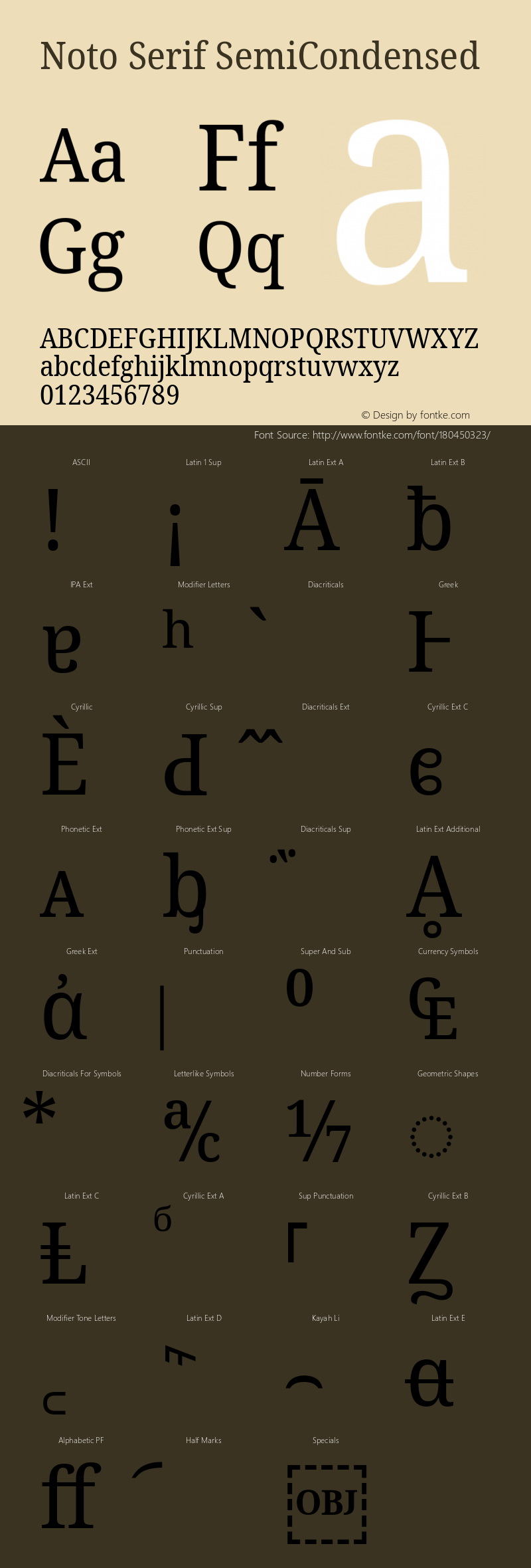 Noto Serif SemiCondensed Version 2.002; ttfautohint (v1.8.2)图片样张