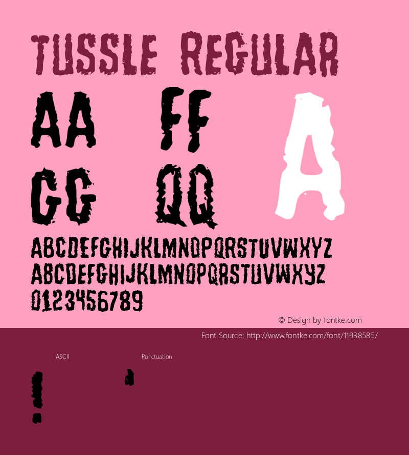 Tussle Regular Version 1.0图片样张