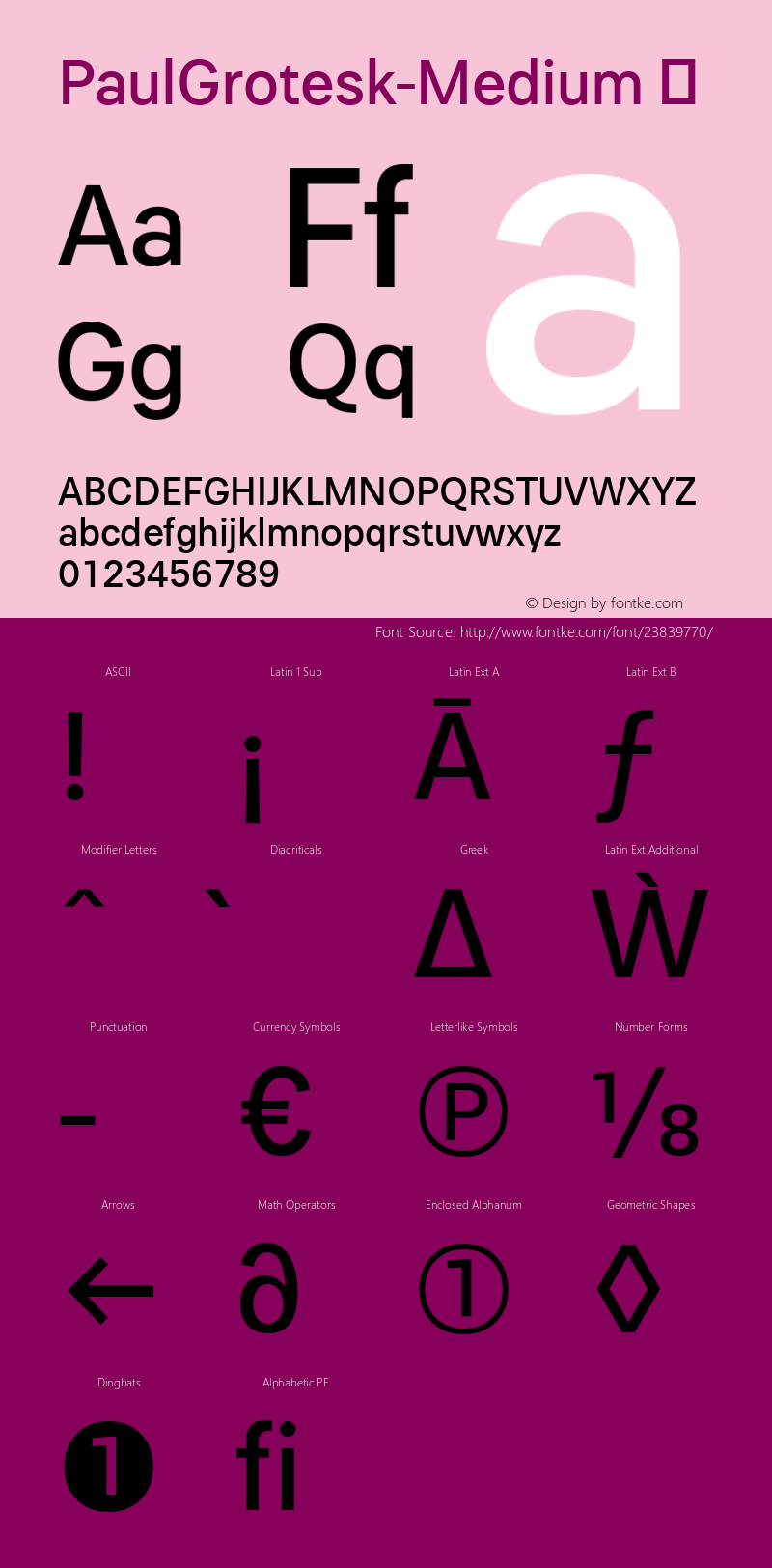 ☞PaulGrotesk-Medium Version 1.000;PS 001.000;hotconv 1.0.88;makeotf.lib2.5.64775;com.myfonts.easy.artill-typs.paul-grotesk.medium.wfkit2.version.4BUC图片样张