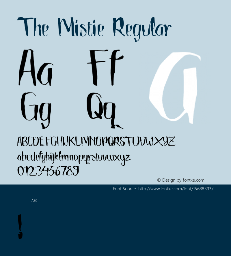 The Mistie Regular Version 1.000图片样张