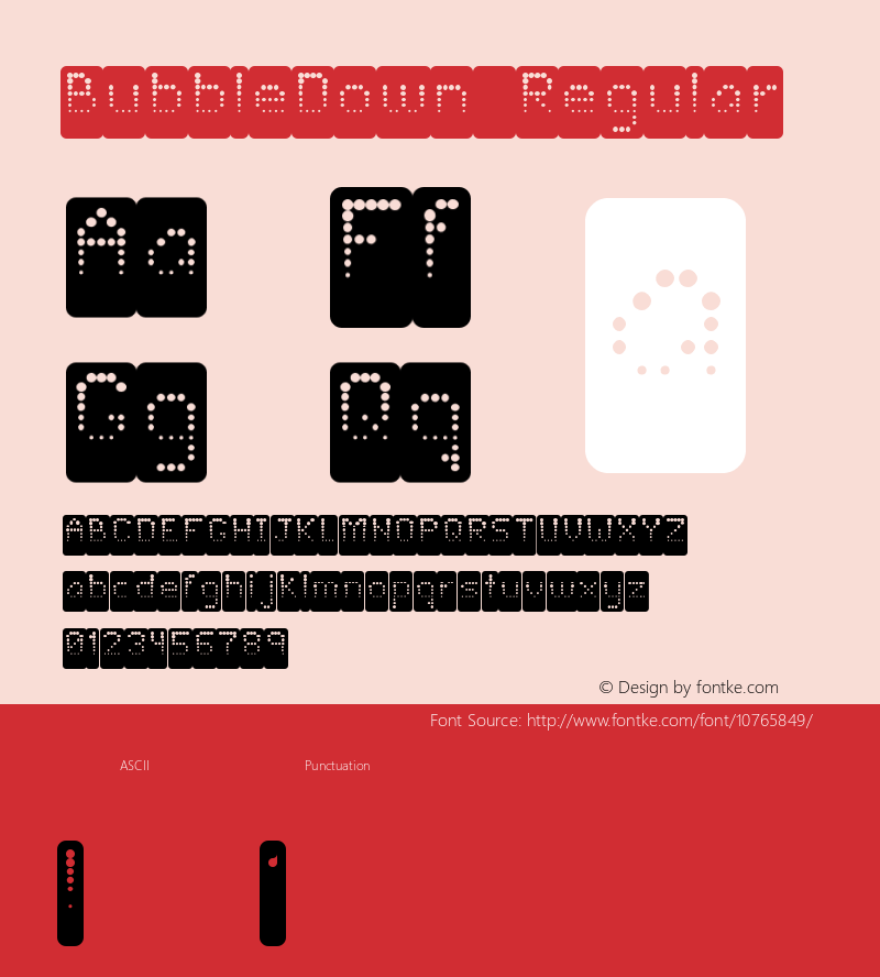 BubbleDown Regular Version 1.0图片样张