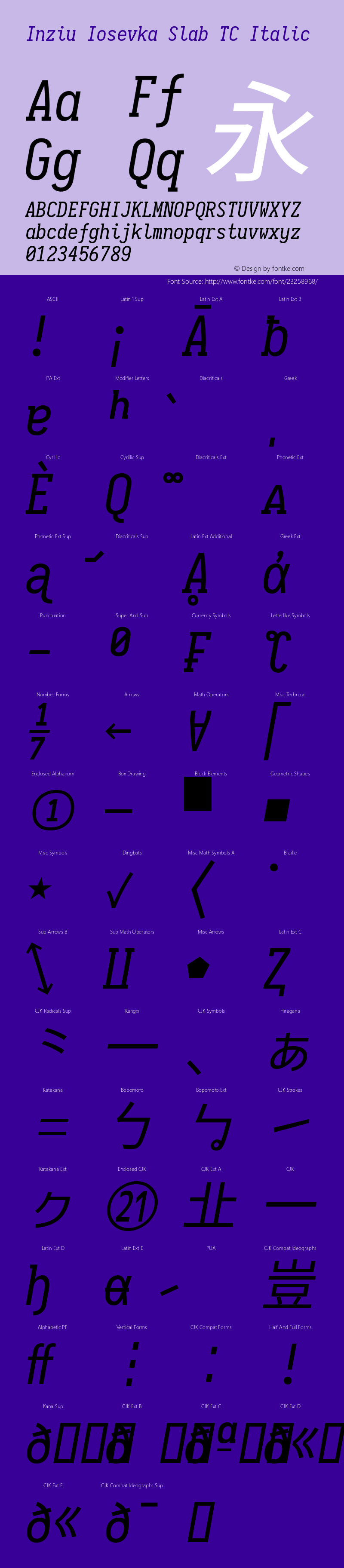 Inziu Iosevka Slab TC Italic Version 1.13.2图片样张