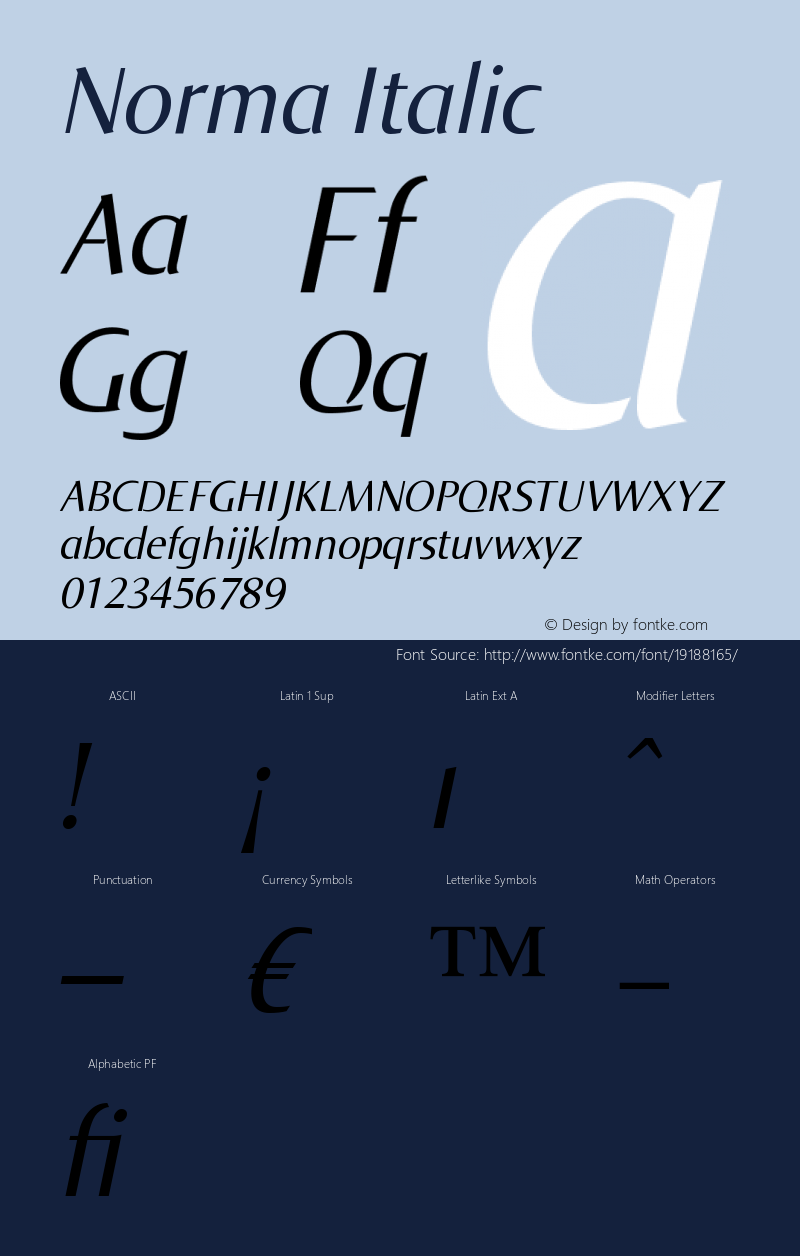 Norma-Italic Version 005.000图片样张